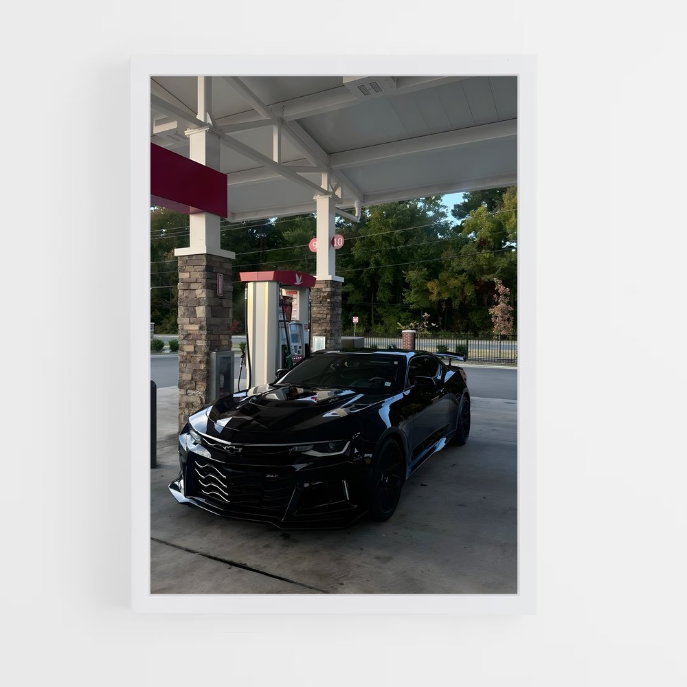 Poster Route 66 Camaro – affiche Chevrolet (vue 3)